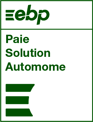 Sigle EBP Paie Solution Autonome de couleur vert